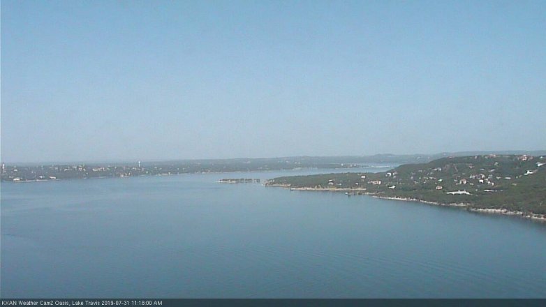 Lake Travis webcam, July 31, 2019 10:20 AM CT