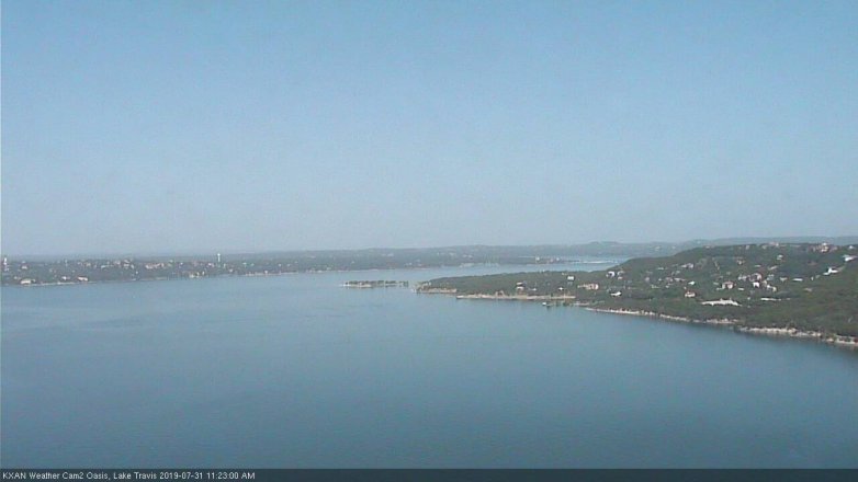 Lake Travis webcam, July 31, 2019 10:25 AM CT