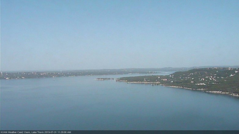 Lake Travis webcam, July 31, 2019 10:30 AM CT