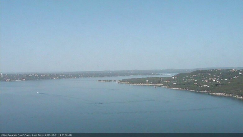 Lake Travis webcam, July 31, 2019 10:35 AM CT