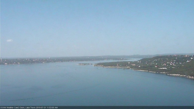 Lake Travis webcam, July 31, 2019 10:55 AM CT