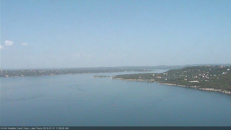 Lake Travis webcam, July 31, 2019 11:00 AM CT