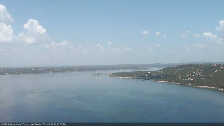 Lake Travis webcam, July 31, 2019 11:20 AM CT