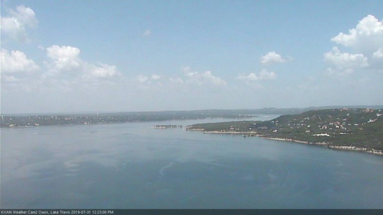 Lake Travis webcam, July 31, 2019 11:25 AM CT