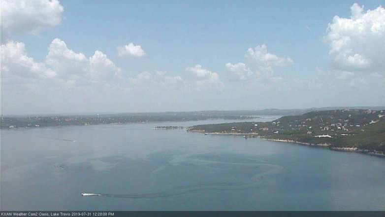 Lake Travis webcam, July 31, 2019 11:30 AM CT
