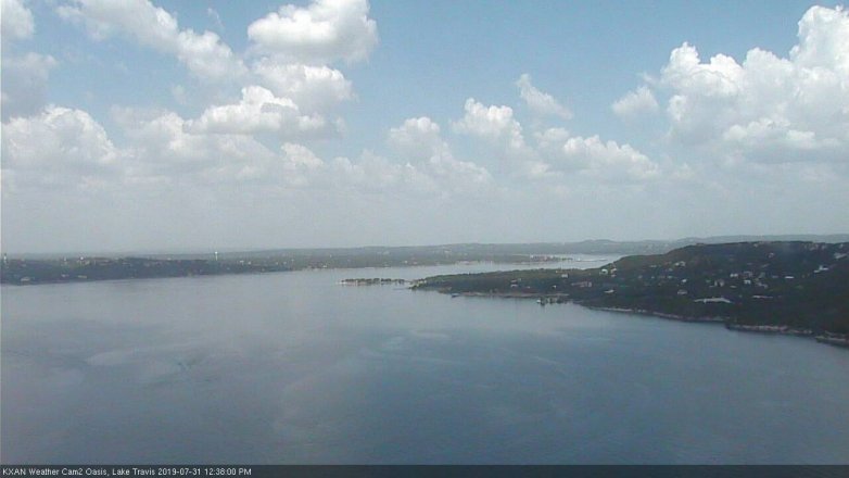 Lake Travis webcam, July 31, 2019 11:40 AM CT