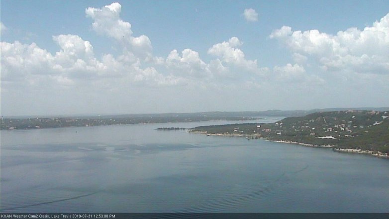 Lake Travis webcam, July 31, 2019 11:55 AM CT