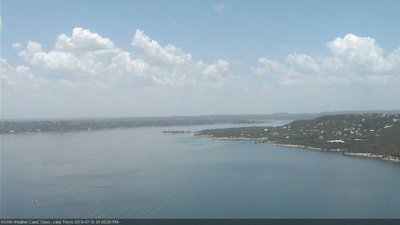 Lake Travis webcam, July 31, 2019 12:05 PM CT