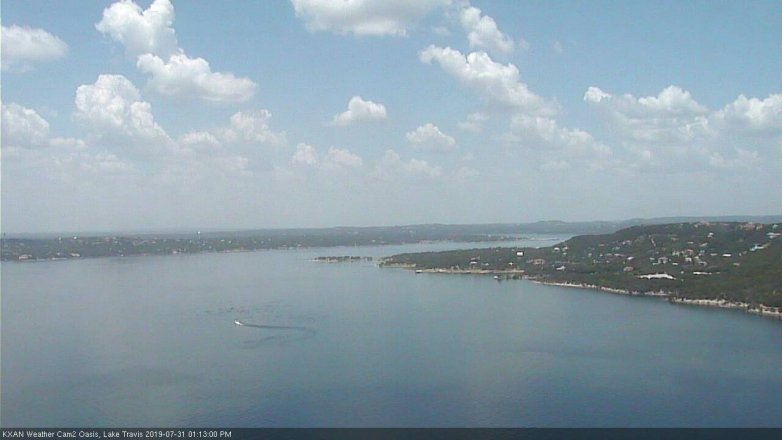Lake Travis webcam, July 31, 2019 12:15 PM CT