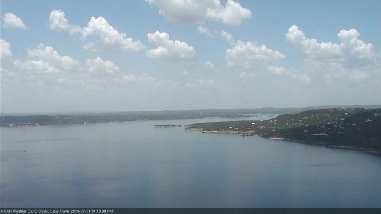 Lake Travis webcam, July 31, 2019 12:20 PM CT
