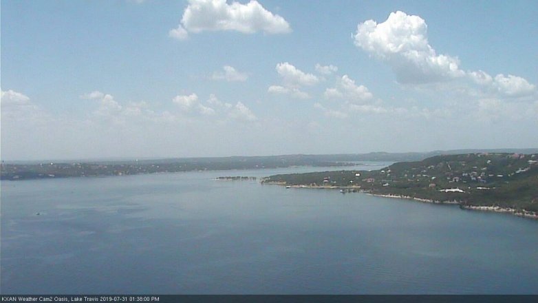 Lake Travis webcam, July 31, 2019 12:40 PM CT