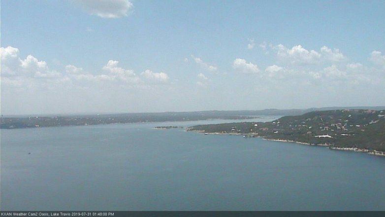 Lake Travis webcam, July 31, 2019 12:50 PM CT