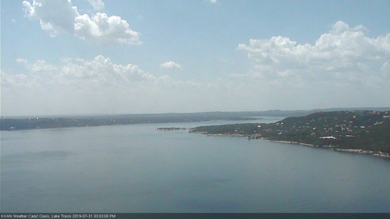 Lake Travis webcam, July 31, 2019 2:05 PM CT