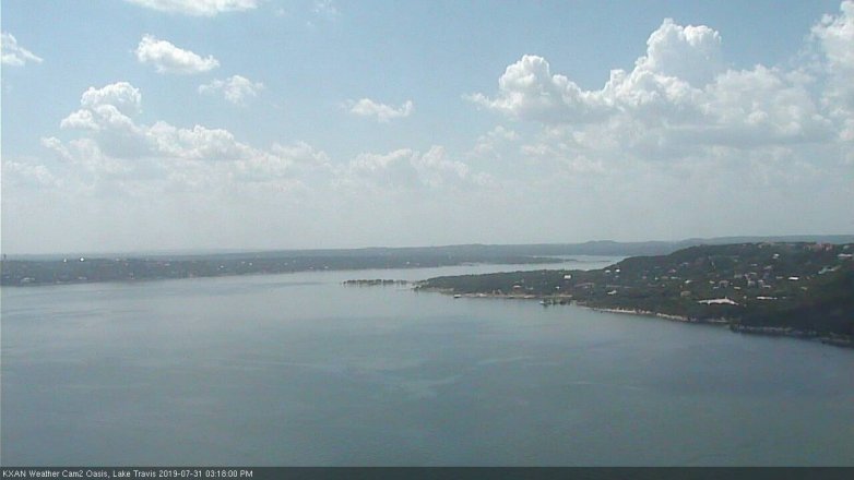 Lake Travis webcam, July 31, 2019 2:20 PM CT
