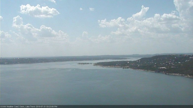 Lake Travis webcam, July 31, 2019 2:25 PM CT