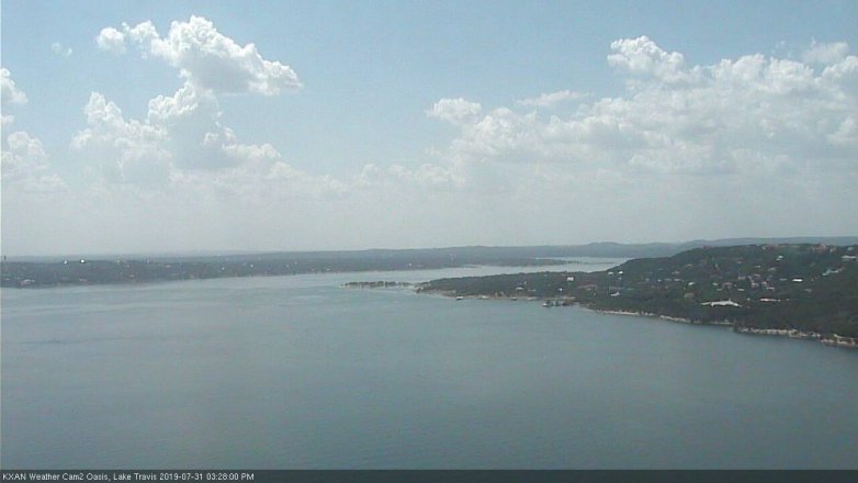 Lake Travis webcam, July 31, 2019 2:30 PM CT