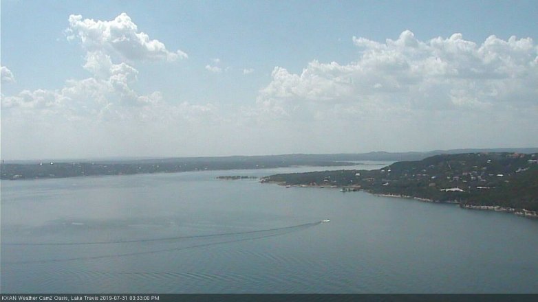 Lake Travis webcam, July 31, 2019 2:35 PM CT