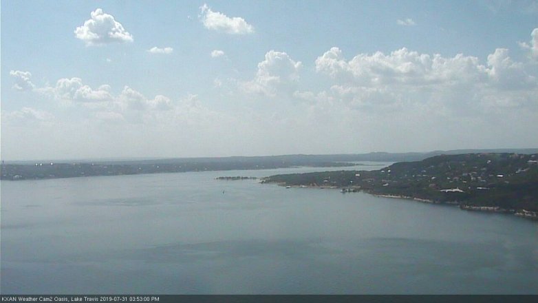 Lake Travis webcam, July 31, 2019 2:55 PM CT