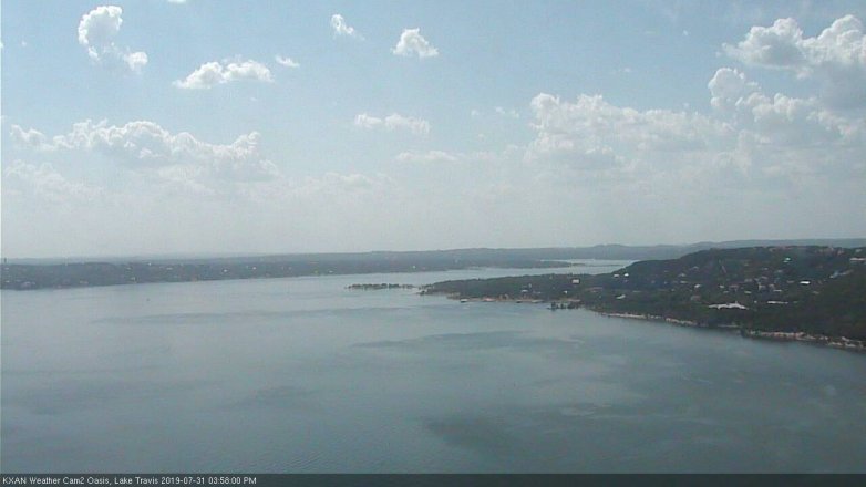 Lake Travis webcam, July 31, 2019 3:00 PM CT