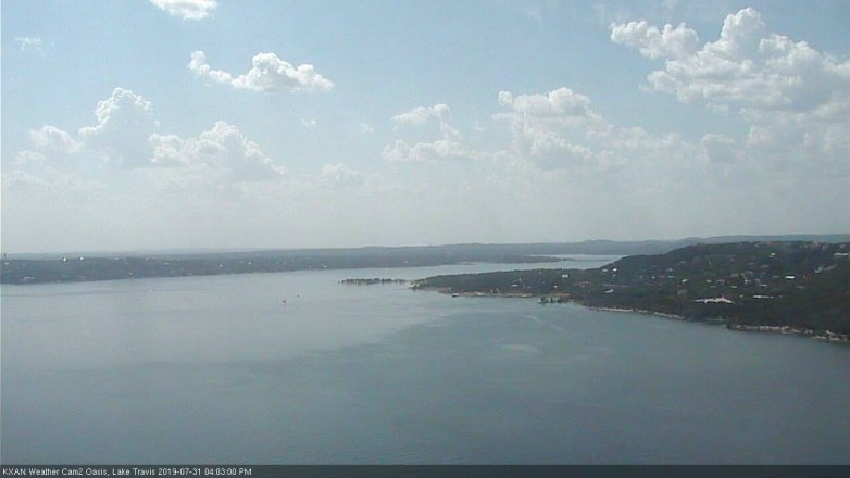Lake Travis webcam, July 31, 2019 3:05 PM CT