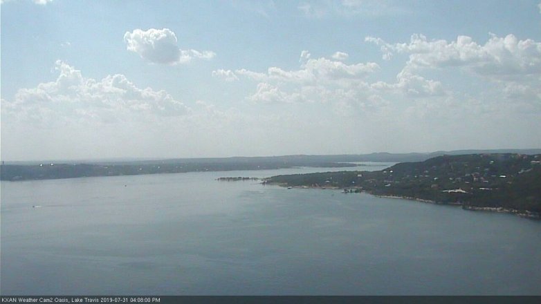 Lake Travis webcam, July 31, 2019 3:10 PM CT