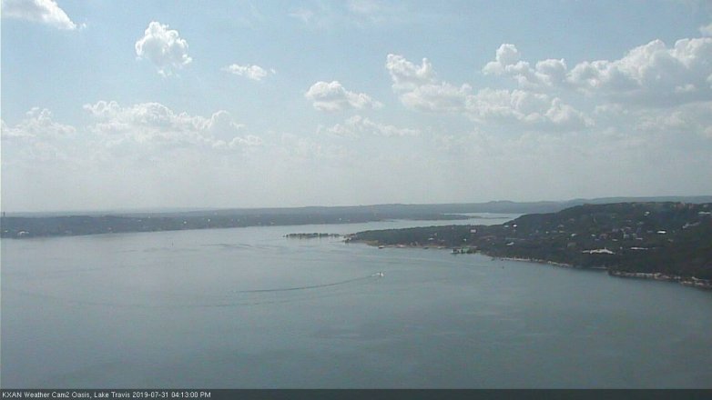 Lake Travis webcam, July 31, 2019 3:15 PM CT