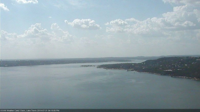Lake Travis webcam, July 31, 2019 3:20 PM CT