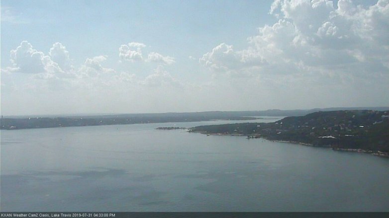 Lake Travis webcam, July 31, 2019 3:35 PM CT