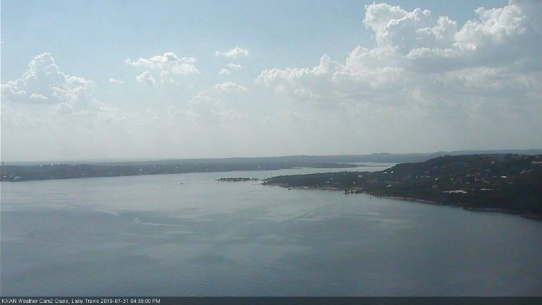 Lake Travis webcam, July 31, 2019 3:40 PM CT