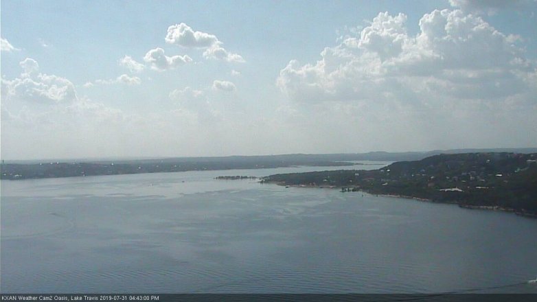 Lake Travis webcam, July 31, 2019 3:45 PM CT