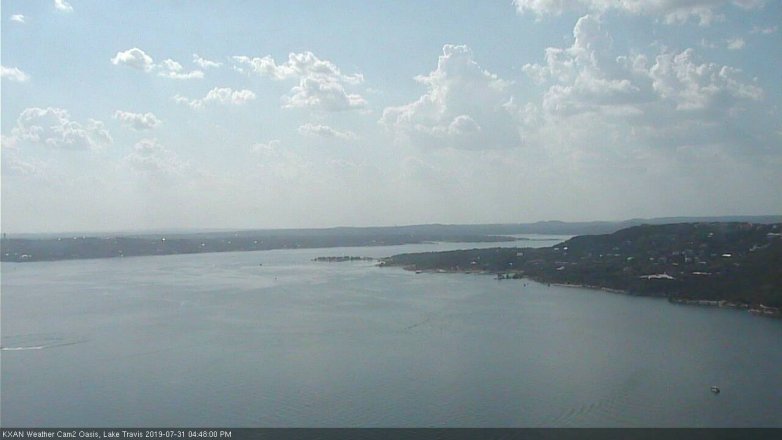 Lake Travis webcam, July 31, 2019 3:50 PM CT