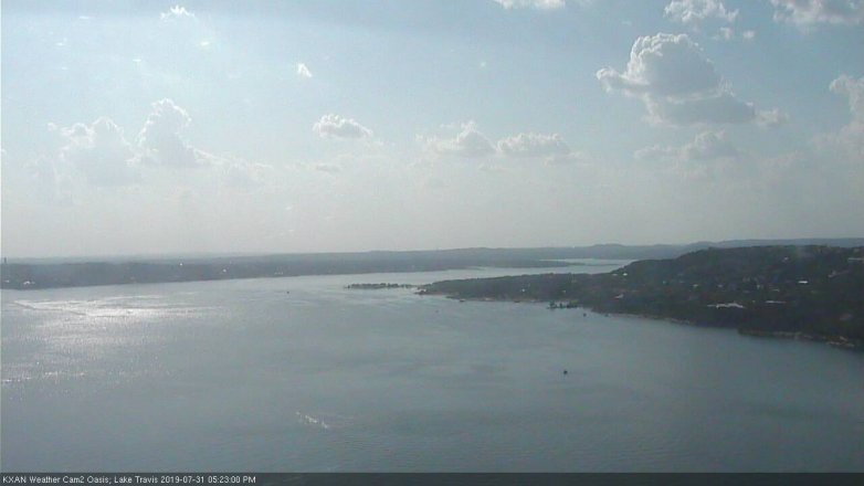 Lake Travis webcam, July 31, 2019 4:25 PM CT