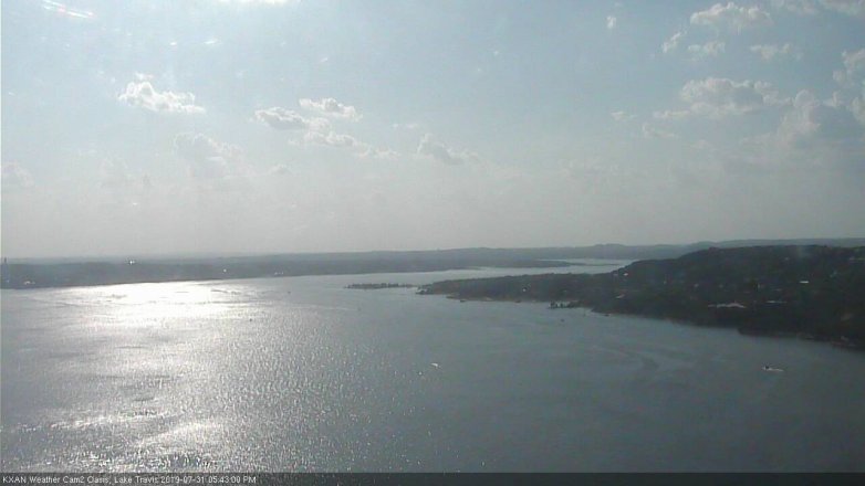 Lake Travis webcam, July 31, 2019 4:45 PM CT