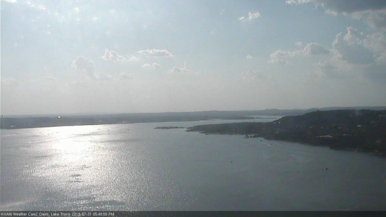 Lake Travis webcam, July 31, 2019 4:50 PM CT