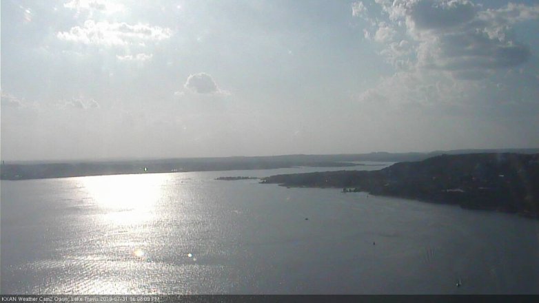 Lake Travis webcam, July 31, 2019 5:10 PM CT