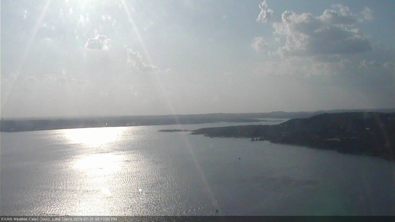 Lake Travis webcam, July 31, 2019 5:15 PM CT