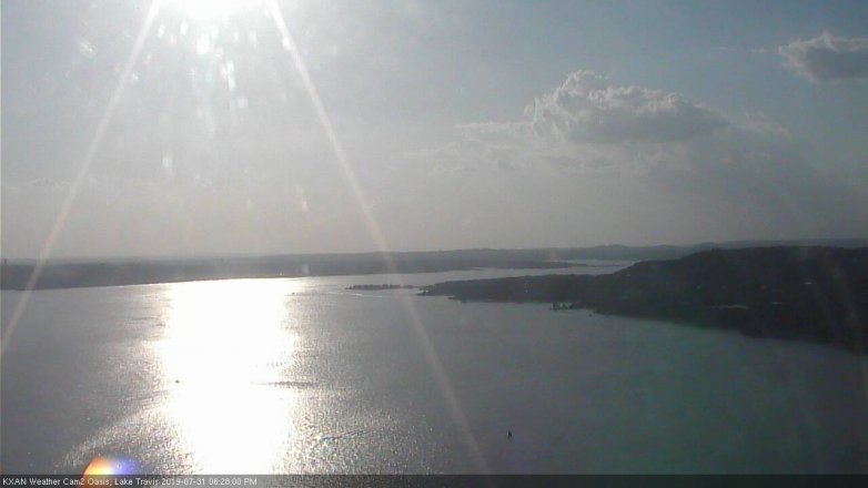 Lake Travis webcam, July 31, 2019 5:30 PM CT