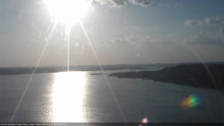Lake Travis webcam, July 31, 2019 6:00 PM CT