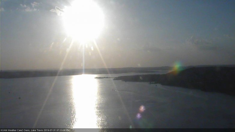 Lake Travis webcam, July 31, 2019 6:25 PM CT