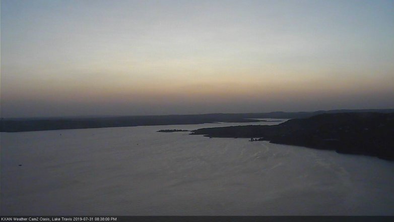 Lake Travis webcam, July 31, 2019 7:40 PM CT