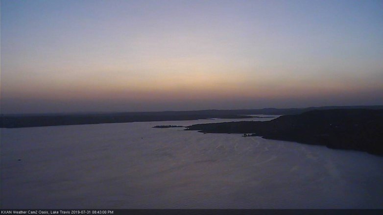 Lake Travis webcam, July 31, 2019 7:45 PM CT