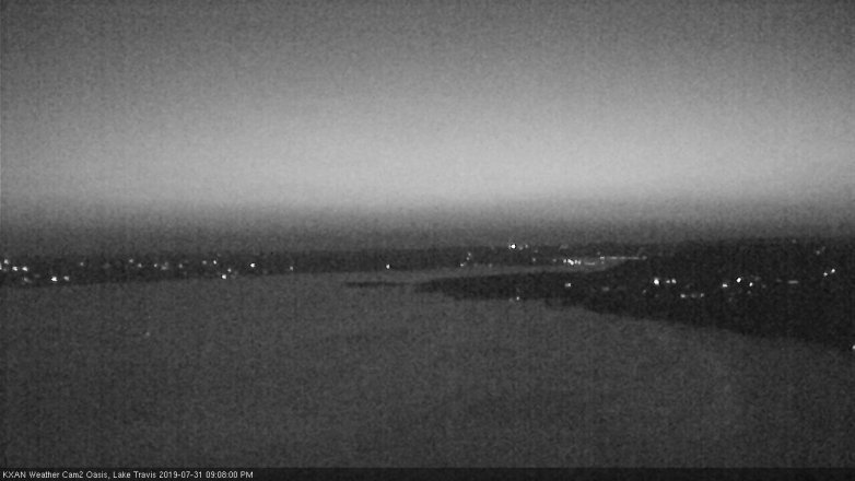 Lake Travis webcam, July 31, 2019 8:10 PM CT