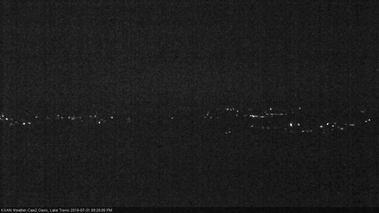 Lake Travis webcam, July 31, 2019 8:30 PM CT