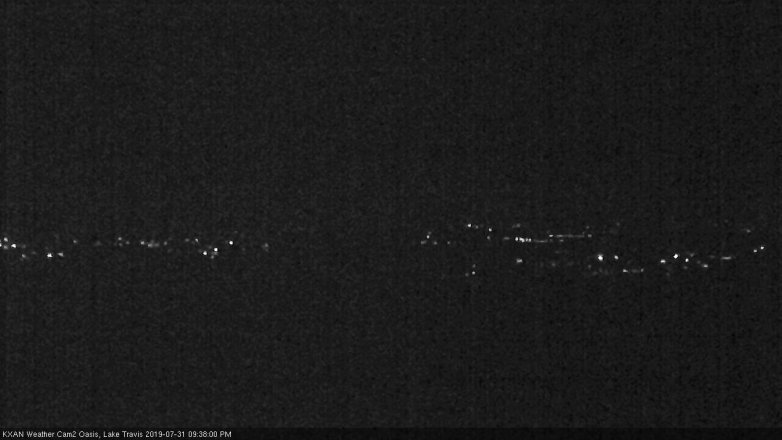 Lake Travis webcam, July 31, 2019 8:40 PM CT