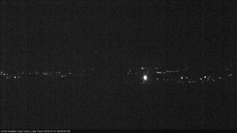 Lake Travis webcam, July 31, 2019 8:50 PM CT