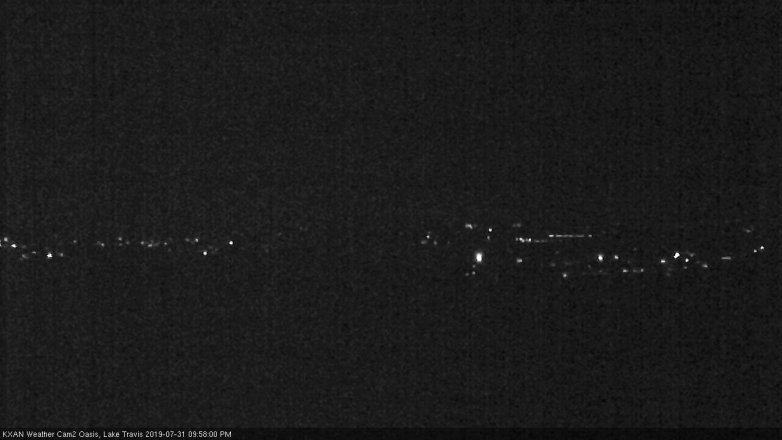 Lake Travis webcam, July 31, 2019 9:00 PM CT