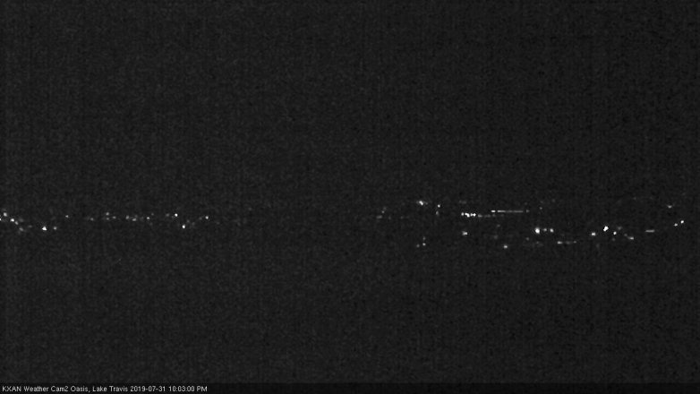 Lake Travis webcam, July 31, 2019 9:05 PM CT