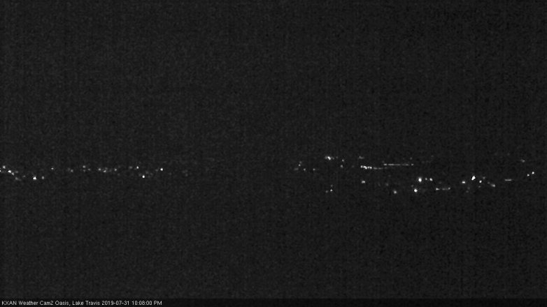Lake Travis webcam, July 31, 2019 9:10 PM CT