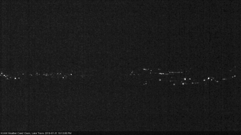 Lake Travis webcam, July 31, 2019 9:15 PM CT