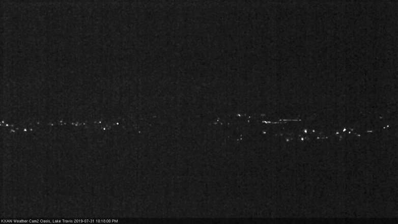 Lake Travis webcam, July 31, 2019 9:20 PM CT